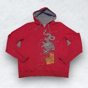 NIKE Retro/Vintage Y2K Shoelace Dragon Zip Hoodie